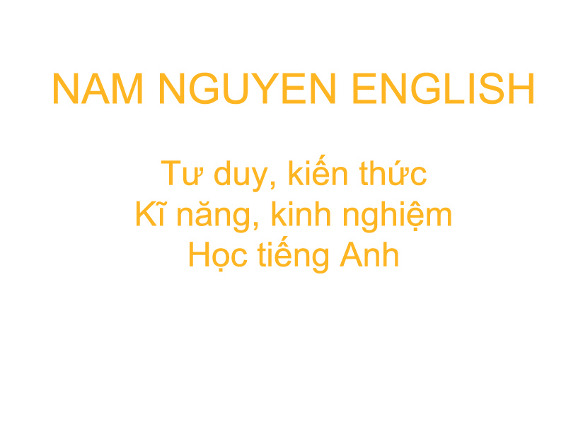 Nam Nguyen English