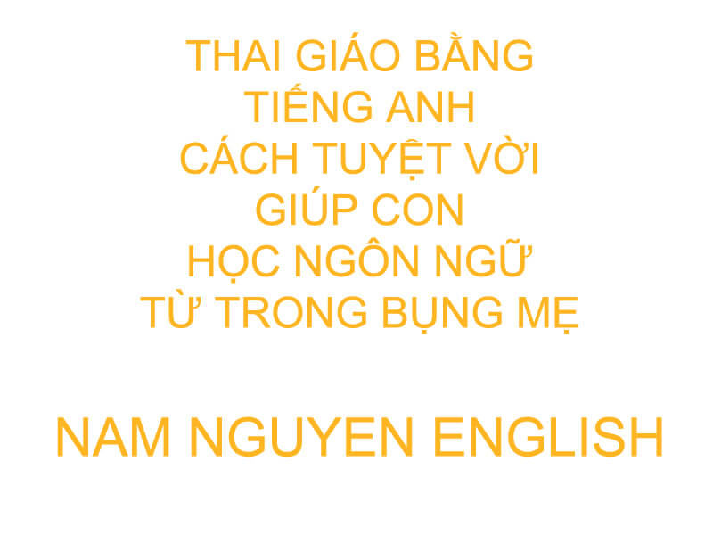 Thai giáo bằng tiếng Anh